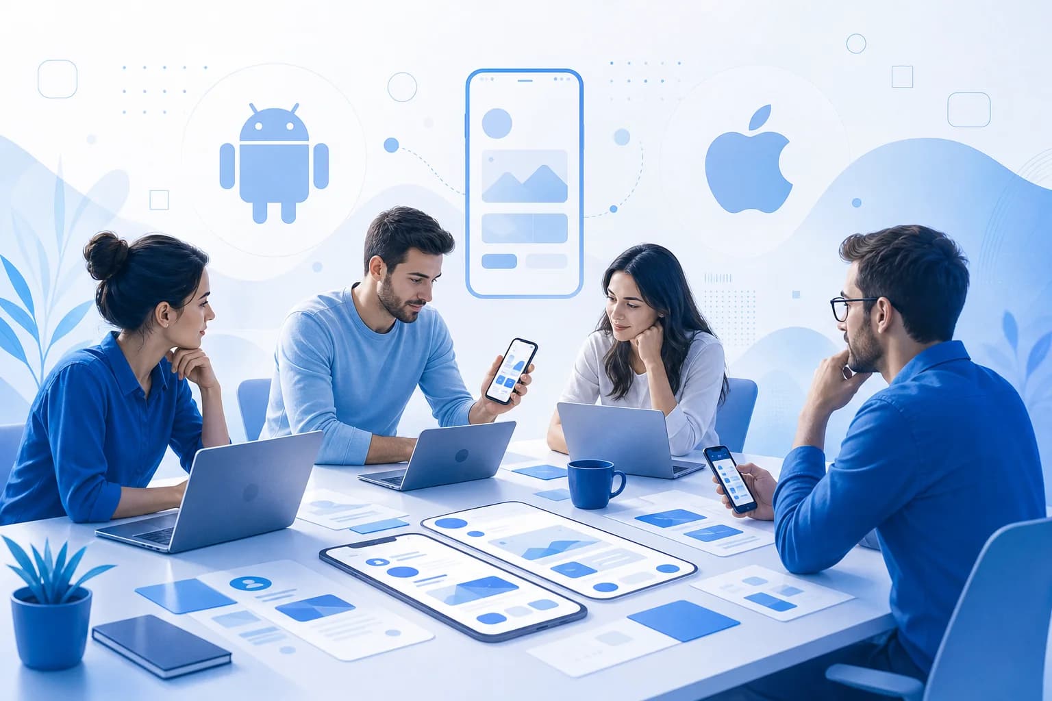 Tím kontroluje firemnú mobilnú aplikáciu na notebookoch a smartfónoch pred publikovaním do obchodov.